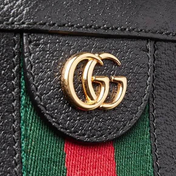 Gucci Black Leather Ophidia Small Shoulder Bag - Picture 6 of 11